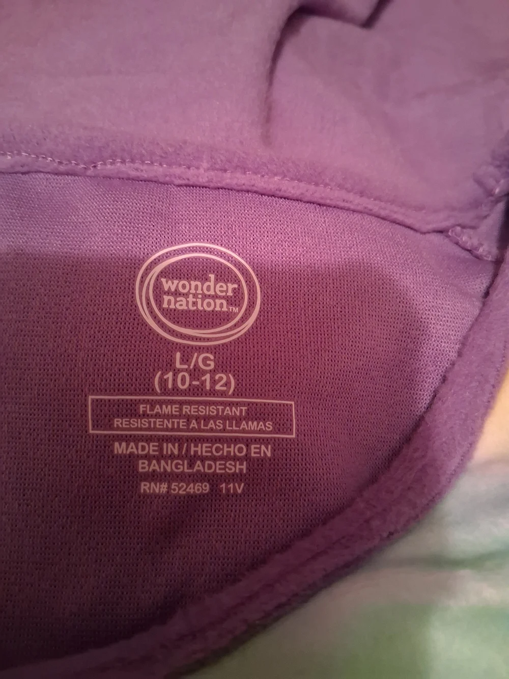 wonder nation Tie-Dye 'Paws and Relax' Nightgown For Girls Size L(10/12)